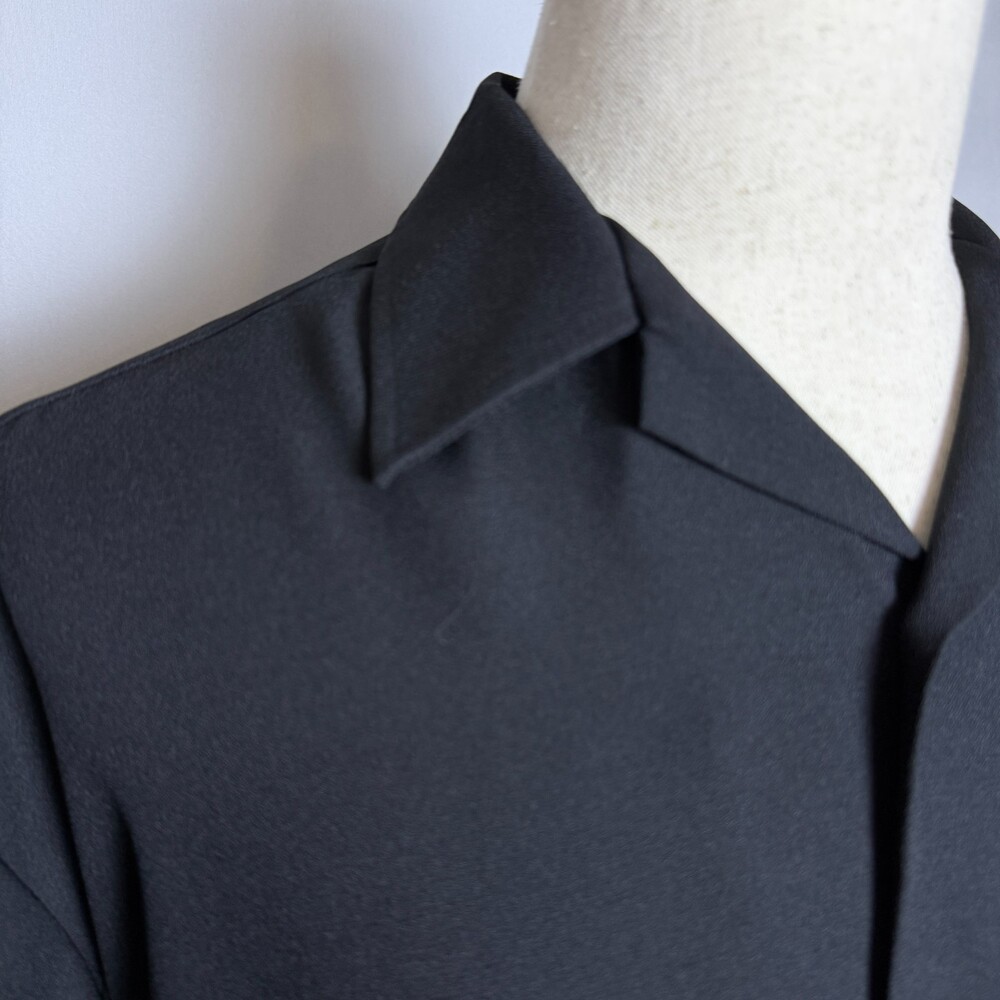 Ralph Lauren Casual Short Sleeve Camp Shirt Sz M Black White Pony Cuban Collar - Picture 4 of 13